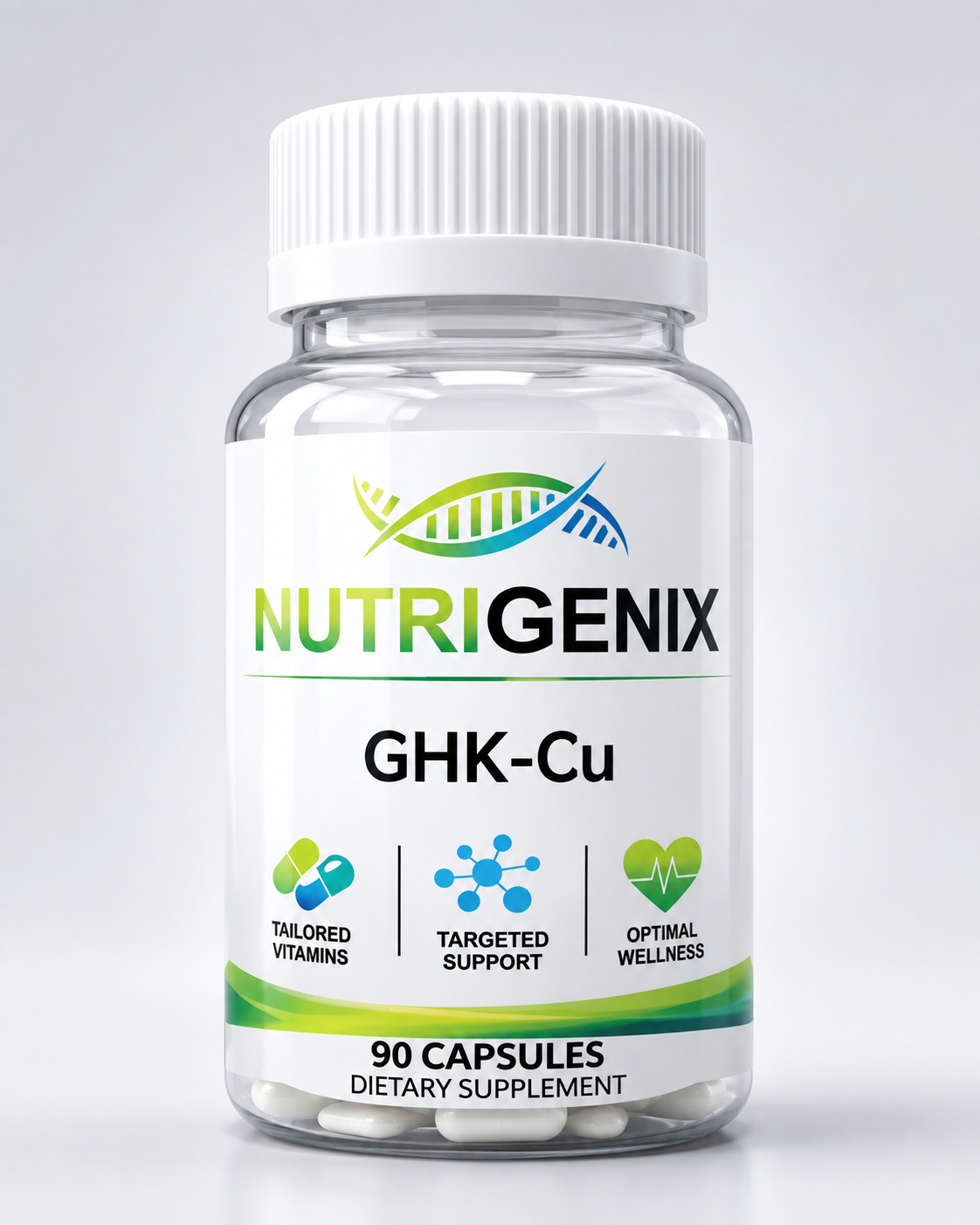 GHK-Cu 120 mcg per capsule research vial