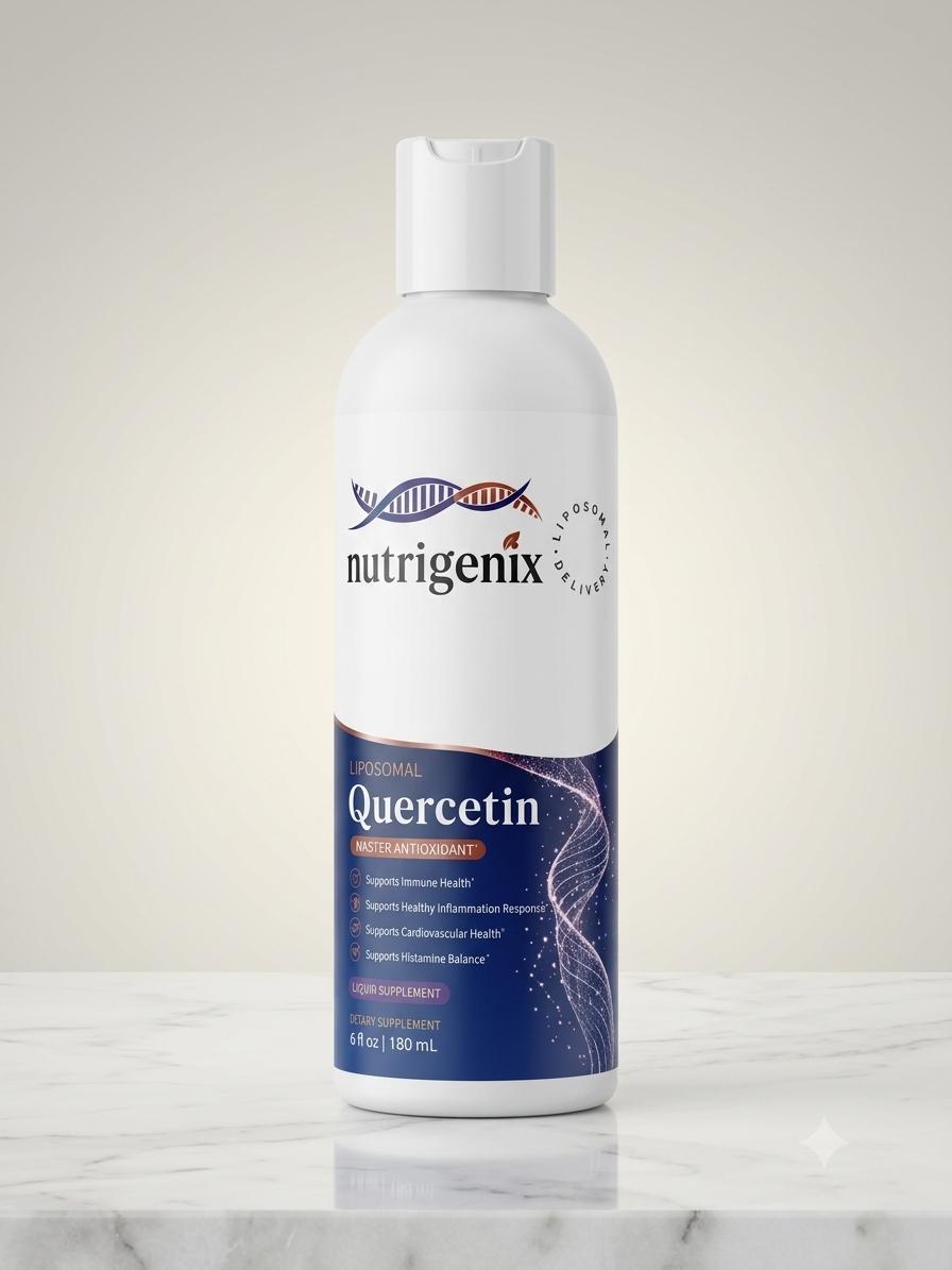 Liposomal Quercetin 500 mg per 6 mL serving research vial