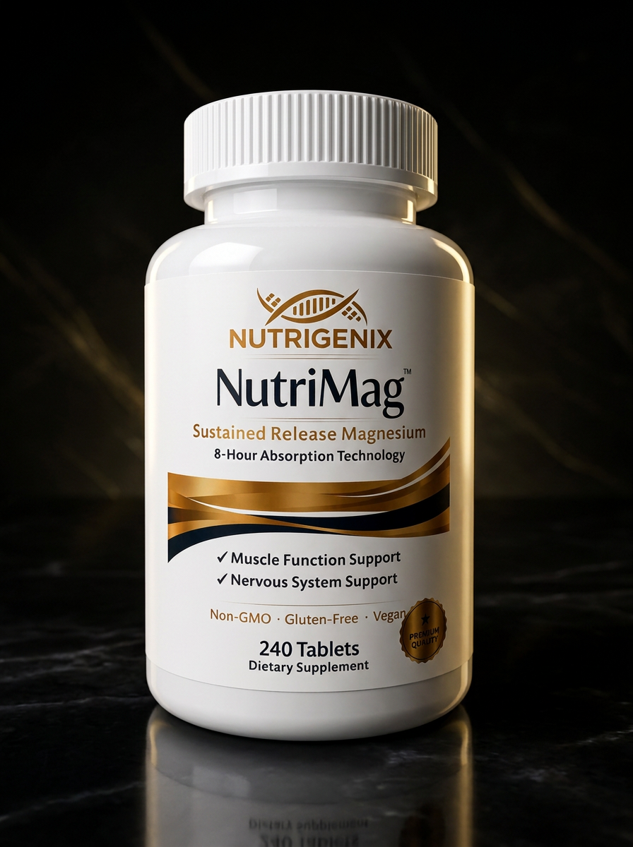 NutriMag 500 mg magnesium per 4-tablet serving research vial